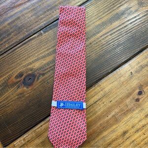 NEW J BAILEY BOY'S SIZE MED TIE NECKTIE BLUE & WHITE SEERSUCKER NWT